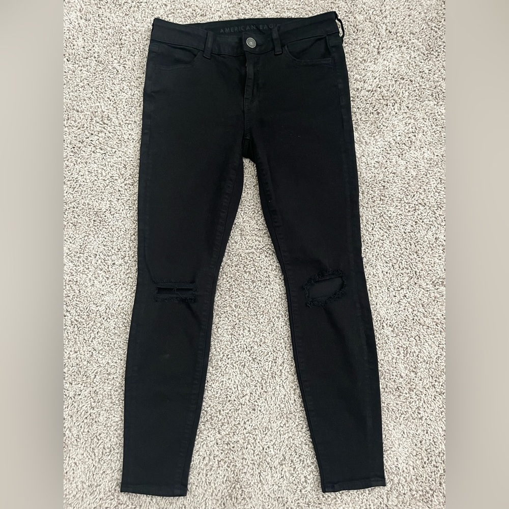 AE Black mind rise jeans